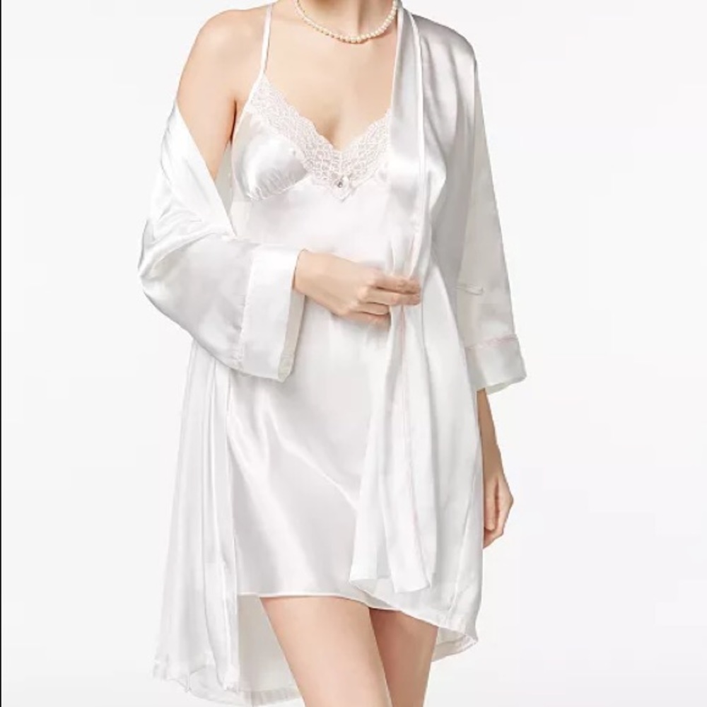Bride Robe & Chemise Set Sz L